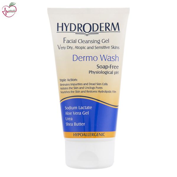 ژل شستشوی صورت هیدرودرم مناسب پوست های خیلی خشک و حساس 150gr