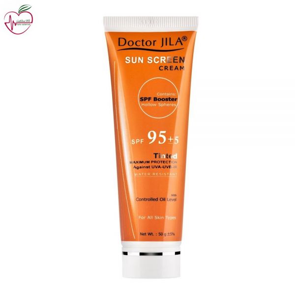 کرم ضد آفتاب SPF95 دکتر ژیلا رنگی مناسب انواع پوست 50ml