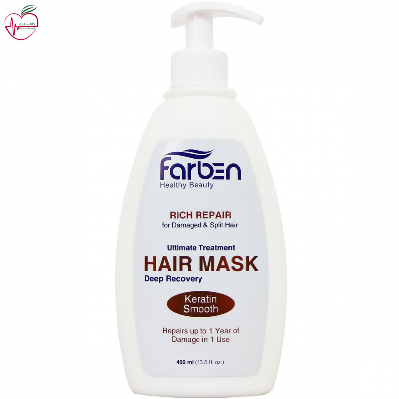 ماسک موی کراتین فاربن مناسب مو های خشک و آسیب دیده 400ml